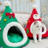 Cat Nest Christmas Hat Shape Sponge