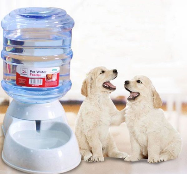 Cats Dogs Automatic Pet Feeder Drinking Water Fountains Large Capacity Plastic Pet Food Bowl Water Dispenser