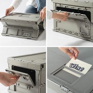 Foldable Storage Box Transparent Organizer