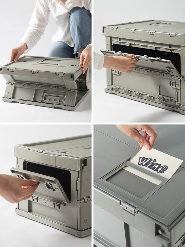 Foldable Storage Box Transparent Organizer