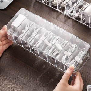 Dust-Proof Storage Cable Management Box Hub Organizer Box