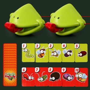 Chameleon Lizard Wagging Tongue Lick Cards Board Game For Children Family Party Toys Funny Desktop Games