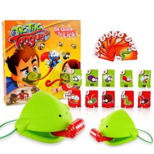 Chameleon Lizard Wagging Tongue Lick Cards Board Game For Children Family Party Toys Funny Desktop Games