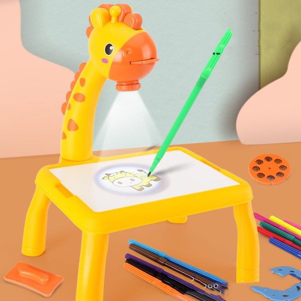 Children Led Projector Art Drawing Table Toys Painting Board Desk