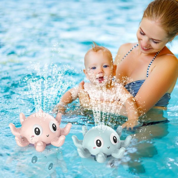 Children'S Automatic Water Spray Bath Toys Bath Fun Toys With Flashing Water Spray