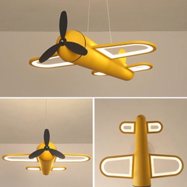 Children'S Cartoon Lamp Ceiling Plane Bedroom Chandelier