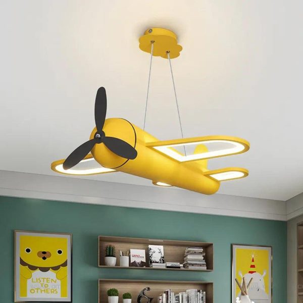 Children'S Cartoon Lamp Ceiling Plane Bedroom Chandelier