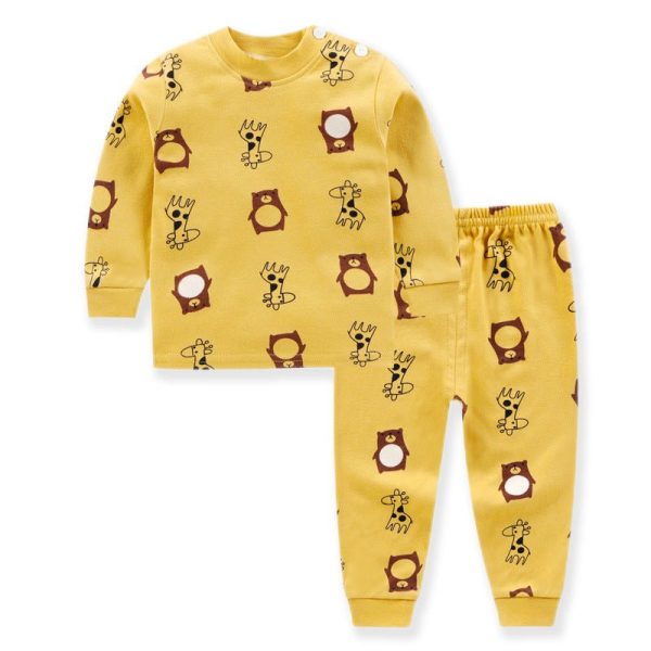 Children'S Cotton Long Sleeved Sleepwear