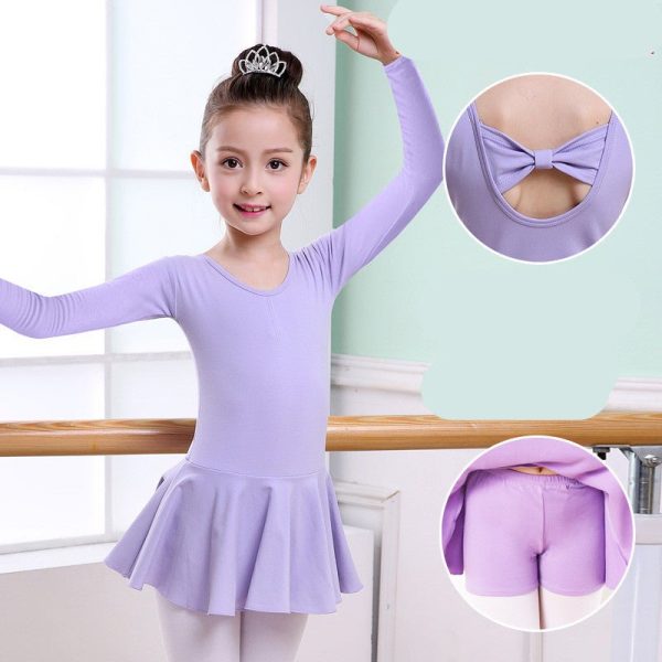 Children'S Dance Clothes, Girls' Practice Clothes, Girls Short-Sleeved Tutu