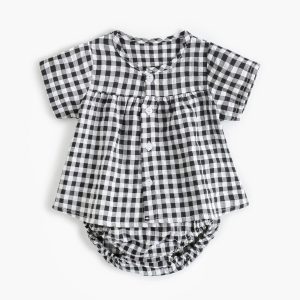 Children'S Plaid Baby Suit