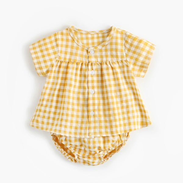 Children'S Plaid Baby Suit