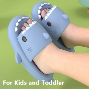 Children'S Sandals And Slippers Summer Thick Bottom Shark Eva Slippers