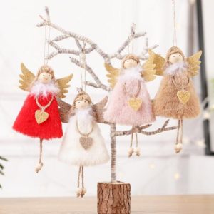 Christmas Angel Doll Merry Christmas Decorations For Home Christmas Elf Tree Pendant