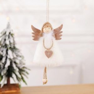 Christmas Angel Doll Merry Christmas Decorations For Home Christmas Elf Tree Pendant