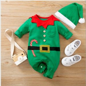 Christmas Clothes Spring And Autumn Baby Onesies