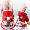 Christmas Coral Fleece Dog Clothes