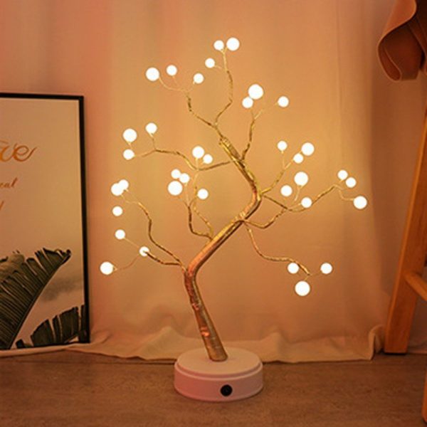 Christmas Decoration Night Light Led Pearl Tree Light Starry Touch Light