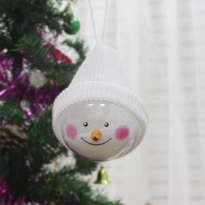 Christmas Decorations Creative Christmas Snowman Children Toys Plastic Christmas Ball