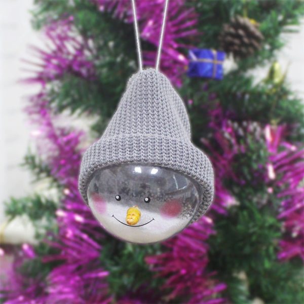 Christmas Decorations Creative Christmas Snowman Children Toys Plastic Christmas Ball