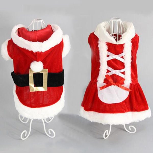 Christmas Dog Clothes Pet Vest Warm Coat Jacket Clothing For Small Dogs