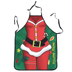 Christmas Girl Print Apron Christmas Apron