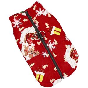 Christmas - Dog Warm Cotton Clothes Vest