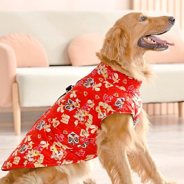 Christmas - Dog Warm Cotton Clothes Vest