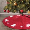 Christmas Tree Skirt Knitted Floor Mat Decoration Home Decoration