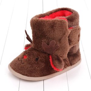 Christmas Winter Warm Baby Boots Plush