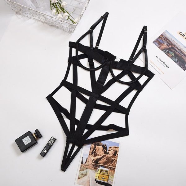 Complicated Craftsmanship Cross-Over Lingerie Bodysuit