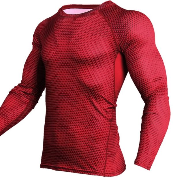 Compression Shirt Gym Running Shirt Quick Dry Breathable Fitness Sportswear Workout Shirt