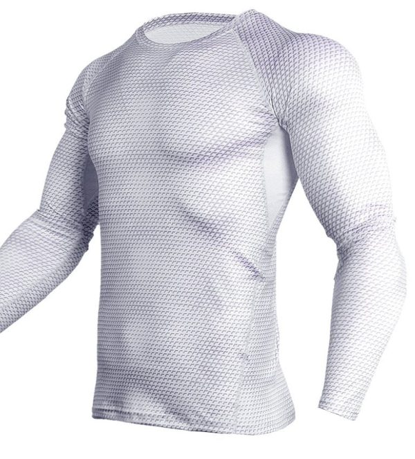 Compression Shirt Gym Running Shirt Quick Dry Breathable Fitness Sportswear Workout Shirt