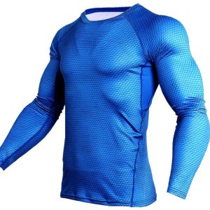 Compression Shirt Gym Running Shirt Quick Dry Breathable Fitness Sportswear Workout Shirt