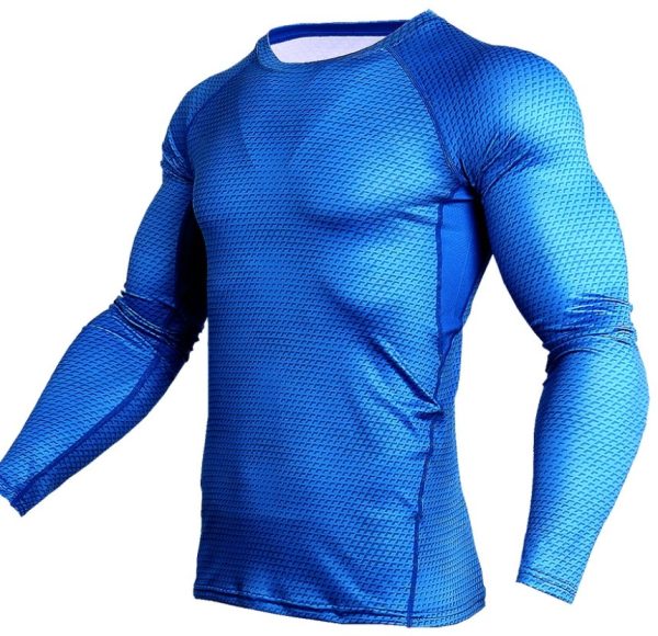 Compression Shirt Gym Running Shirt Quick Dry Breathable Fitness Sportswear Workout Shirt