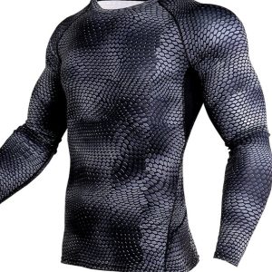 Compression Shirt Gym Running Shirt Quick Dry Breathable Fitness Sportswear Workout Shirt