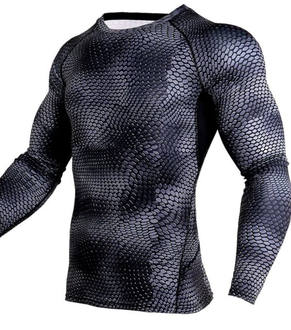 Compression Shirt Gym Running Shirt Quick Dry Breathable Fitness Sportswear Workout Shirt