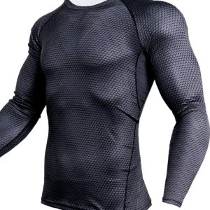 Compression Shirt Gym Running Shirt Quick Dry Breathable Fitness Sportswear Workout Shirt