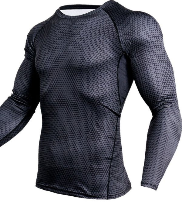 Compression Shirt Gym Running Shirt Quick Dry Breathable Fitness Sportswear Workout Shirt