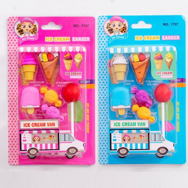 Creative Cute Snack Shape Eraser School Supplies Cartoon Eraser