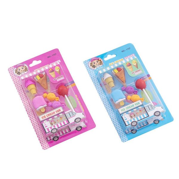 Creative Cute Snack Shape Eraser School Supplies Cartoon Eraser