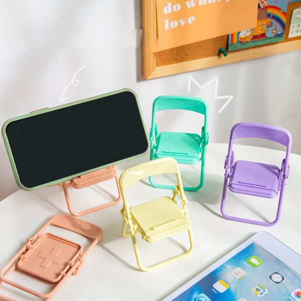 Creative Folding Small Chair Phone Holder