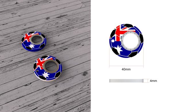 Creative Football World Cup Fidget Spinner Keychain Hand Spinner Toy Finger Spinner Keychain Bottle Opener