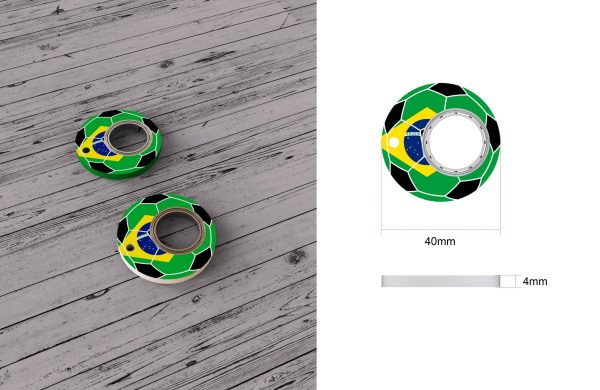 Creative Football World Cup Fidget Spinner Keychain Hand Spinner Toy Finger Spinner Keychain Bottle Opener