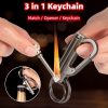 Creative Metal Keychain Lighter Wild Fire Ten Thousand Times Use Kerosene Lighters