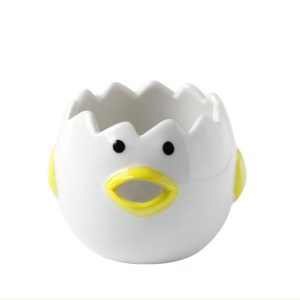 Cute Chicken Ceramic Egg White Separator Practical Kitchen Accessories