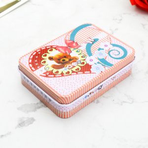 Cute Jewelry Creative Tinplate Storage Box Card Sticker Box