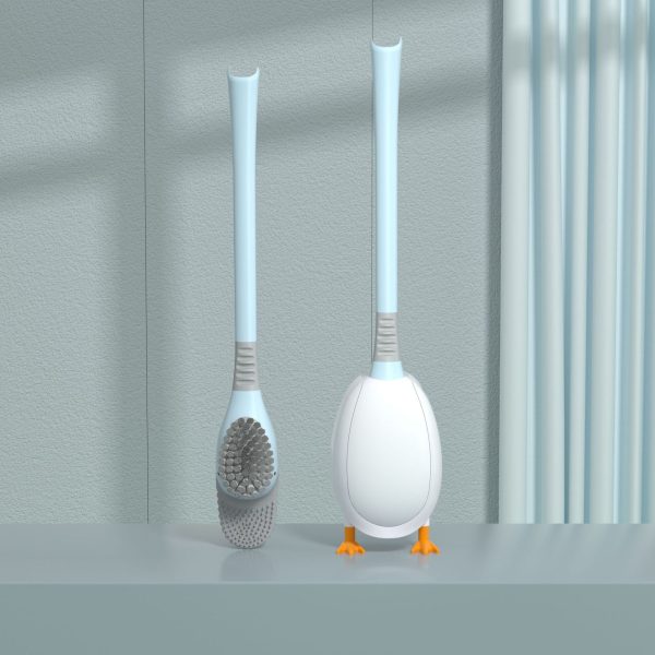 Diving Duck Long Handle Toilet Brush Without Dead Angle