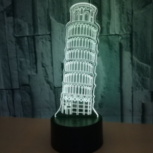 3D Nightlight Of The Leaning Tower Of Pisa