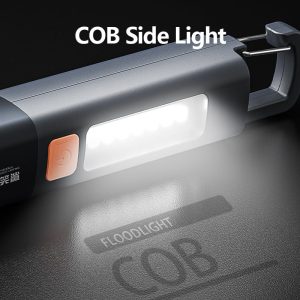 Mini High Power Flashlight Illuminates A Wide Area, Zoomable