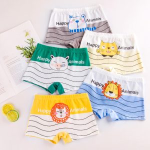 Boys' Flat Corner Fine Shuttle Cotton Underwear